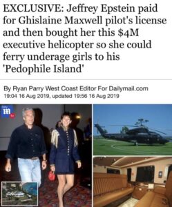 PHOTO Of Ghislaine Maxwell's Pilot's License To Transport Victims To Epstein's Island