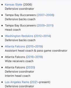 PHOTO Raheem Morris's Resume Is Wild Considering He's Now A Head Coach For A Second Time