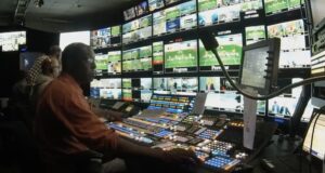 PHOTO Dean Ellington Working In The Media Room At ESPN