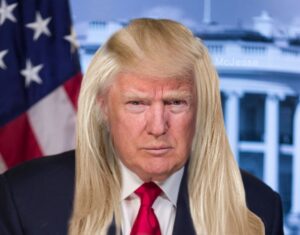 PHOTO Donald Trump If He Had Long Blonde Hair