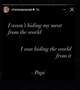 PHOTO Drake Logged In Just To Say He Wasn't Hiding His Meat From The World