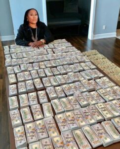 PHOTO Fani Willis With Her Stacks Of Money Floyd Mayweather Style Meme