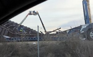 PHOTO From The Road Boise State Hangar Collapse Looks Like Disaster Zone