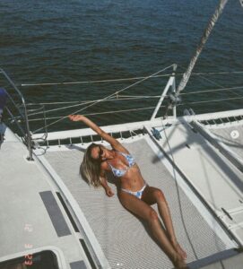 PHOTO Jayo Archer's Blonde Girlfriend Flexing On A Yacht With No Cares In The World