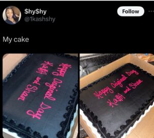 PHOTO NBAYoungBoy's Pregnant Sidechick Got Nice Big Cake For Her Birthday