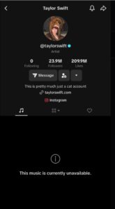 PHOTO Proof UMG Got Taylor Swift's Music Removed From TikTok