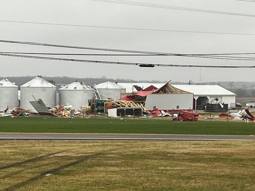 PHOTO Tornado Debris In South Vienna Ohio Scattered All Over Fields In ...