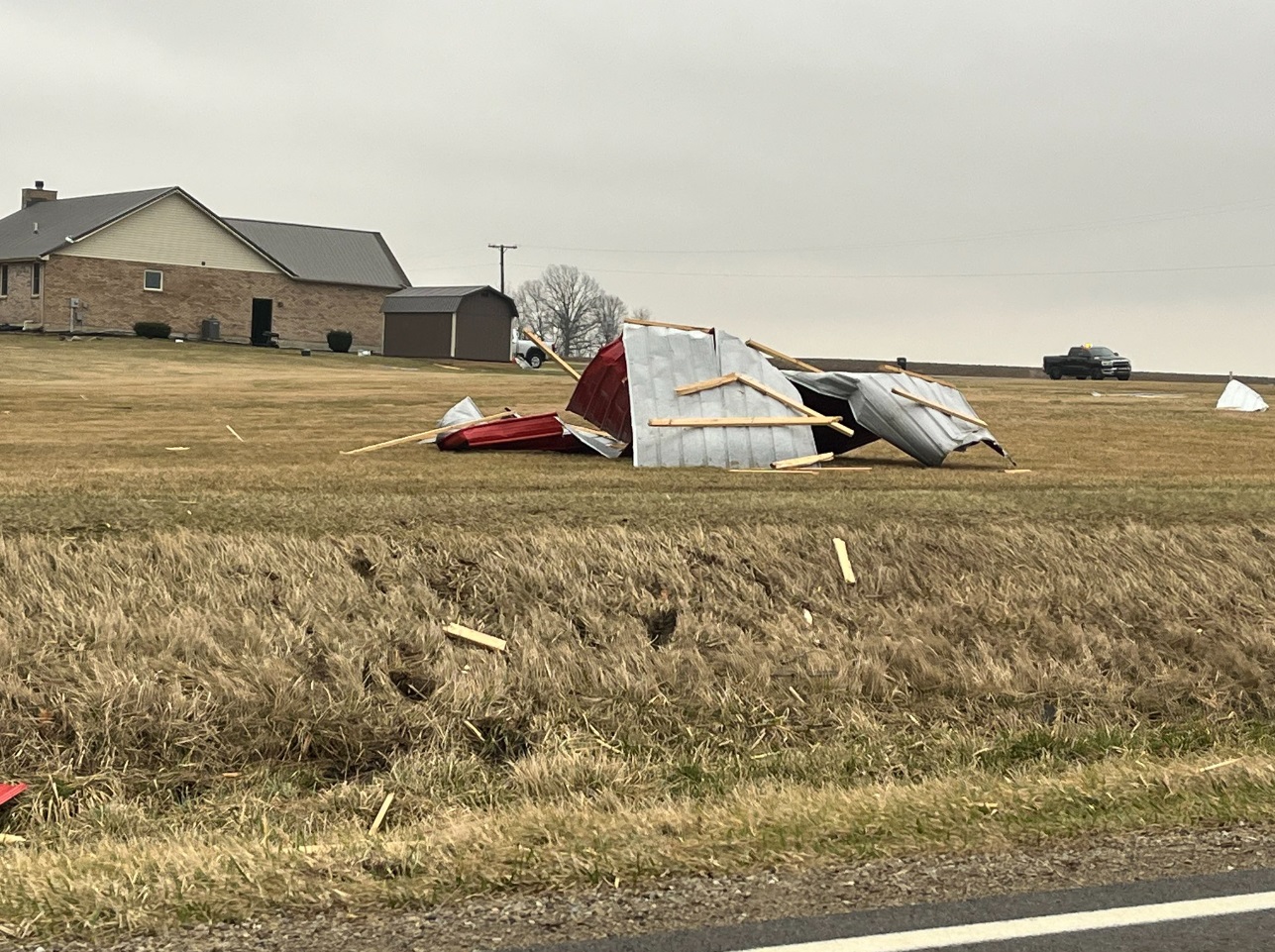 PHOTO Tornado Debris In South Vienna Ohio Scattered All Over Fields In ...