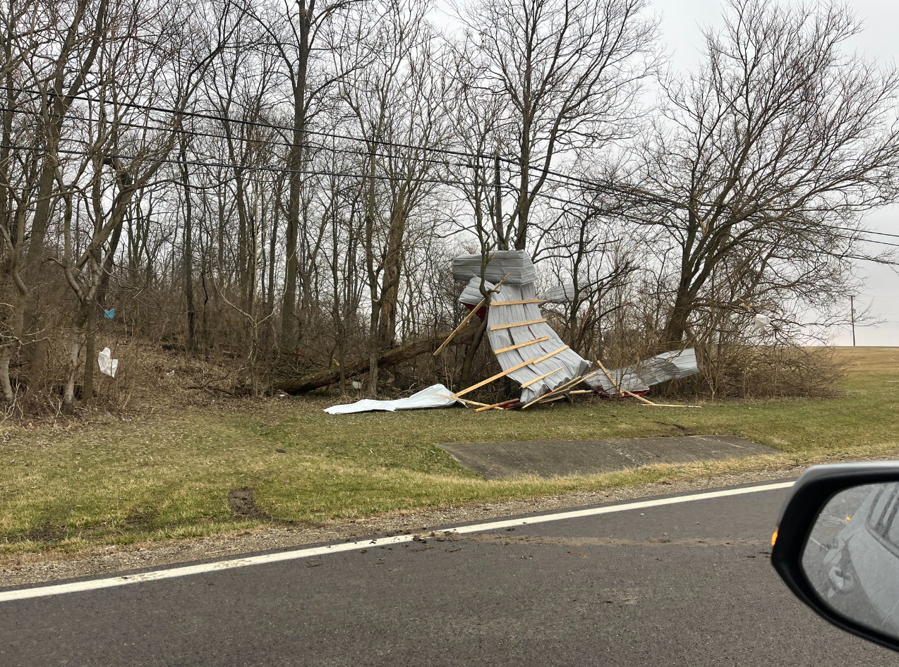 PHOTO Tornado Debris In South Vienna Ohio Scattered All Over Fields In ...