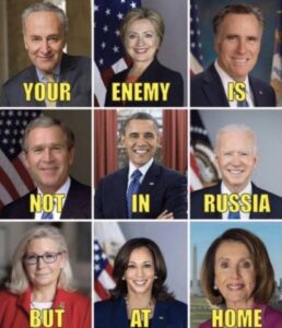 PHOTO Your Enemy Is Not In Russia But At Home Democrats Meme