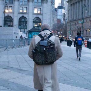 PHOTO Lamor Whitehead With A $3K Designer Backpack