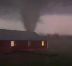 PHOTO Still Shot Of Tornado Touching Down In Indian Lake Ohio With No Warning