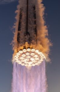 PHOTO View Of Underneath Rocket As It Took Off Form SpaceX
