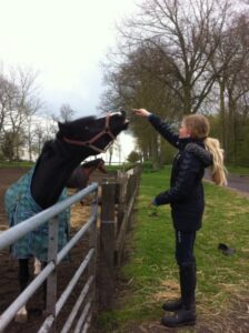 PHOTO Caleb Williams' Girlfriend Is A European Girl Here She Is Feeding A Horse
