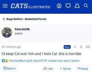 PHOTO Kentucky Wildcats Fans Are Not Happy With The Prospect Of Getting Scott Drew As Their Next Head Coach