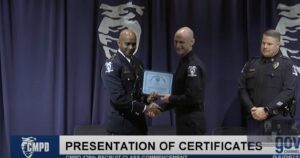 PHOTO Of Joshua Eyer At CMPD Recruiting Class Graduation In 2018