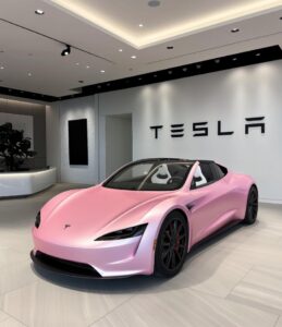 PHOTO Pink Tesla Will Have All The Women Drooling Over This Car