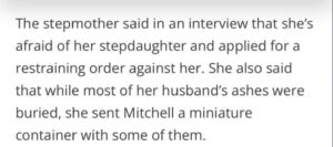 PHOTO Proof Nicole Mitchell’s Stepmother Sought Out A Restraining Order Against Her
