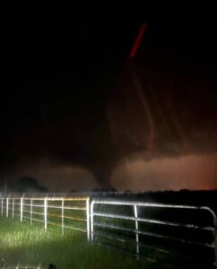 PHOTO Tornado Touching Down In Farm Field In Ardmore Oklahoma
