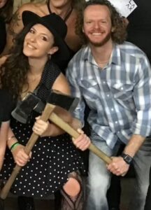 PHOTO Allie Shehorn At Ax Throwing Club With Nick Pascal