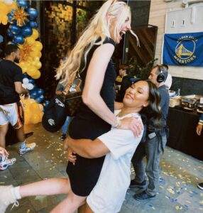 PHOTO Ayesha Curry Is Strong Enough To Hold Cameron Brink