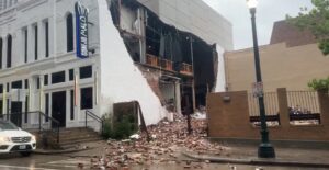 PHOTO Conejo Malo Nightclub In Downtown Houston Had Roof And Side Wall Destroyed By Tornado