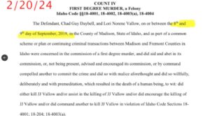 PHOTO Date Was Changed In The Amended Version Filed In February Of Chad Daybell Indictment