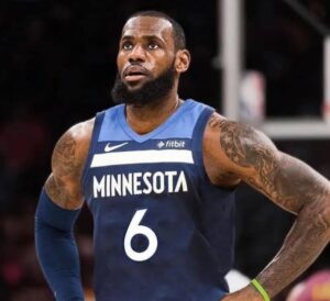 PHOTO Lebron James In A Minnesota Timberwolves Uniform