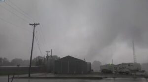 PHOTO Red Oak Iowa Tornado Crossing Highway 41