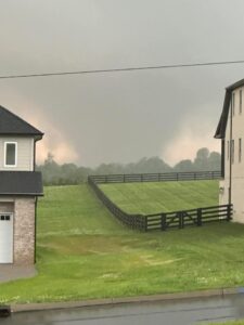 PHOTO Showing How Wide Tornado Was When It Touched Down In Spring Hill Tennessee
