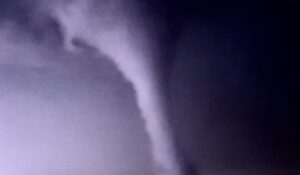 PHOTO Still Shot Of Cone Shaped Tornado Touching In Yukon Oklahoma