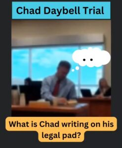 PHOTO What Is Chad Daybell Writing On His Notepad During Trial