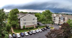 PHOTO Close Up Of Tornado View From Ashburn Looking NNE Over The Potomac River Into Poolesville MD