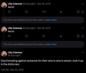 PHOTO Lilly Gaddis Crying Racist On Twitter In 2019