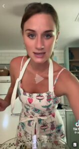 PHOTO Lilly Gaddis Looking Hot AF Wearing Mini Dress And Cooking In The Kitchen