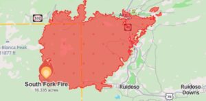 PHOTO Of Ruidoso Fire Boundary