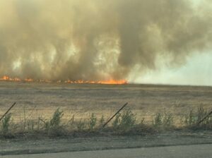 PHOTO Of Vegetation Fire In Livermore California Near Altamont Pass At Patterson Pass Road