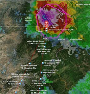 PHOTO This Huge Rain Cell May Save What Is Left Of Ruidoso New Mexico