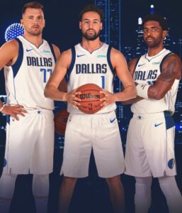 PHOTO Klay Thompson In Dallas Mavericks Jersey With New Big Three Including Luka And Kyrie