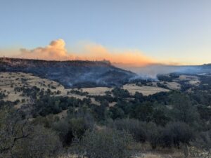 PHOTO Zoomed Out View Of The Park Fire That Is Spreading