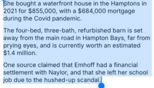 PHOTO Doug Emhoff Got His Mistress $855K Barn In The Hampton's