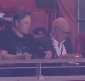 PHOTO Elon Musk Sitting With Rupert Murdoch