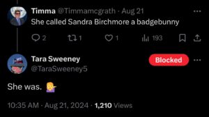 PHOTO Grown Women Calling Sandra Birchmore A Badgebunny