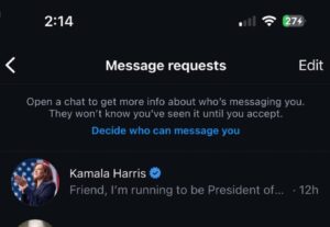 PHOTO Kamala Harris Is DM'ing Every Single Major Black Artist On Twitter