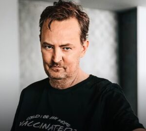 PHOTO Matthew Perry Wearing Shirt That Says Could I Be More Vaccinated