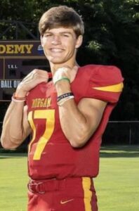 PHOTO Of Caden Tellier Smiling Playing Football