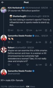 PHOTO Sam Ponder Telling The World What A Male Is And What A Female Is