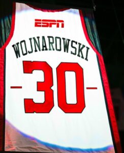 PHOTO Adrian Wojnarowski's Basketball Retirement Jersey From ESPN