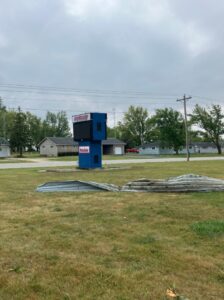 PHOTO Air Conditioning Unit Blew Off School In Portland Indiana Like It Was Weightless