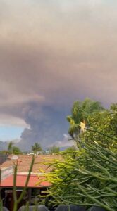 PHOTO Airport Fire Flames Can Be Seen From Laguna Hills California